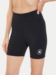 Converse Kolarki Retro Chuck 10025893-A01 Czarny Skinny Fit. Czarne szorty sportowe damskie Converse, s, bez wzorów, z bawełny, retro. Za 109.99 zł.