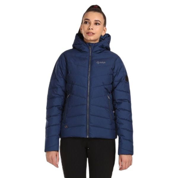 Kurtka puchowa Kilpi Tasha. Niebieskie kurtki damskie Kilpi, na zimę, xs, bez wzorów, z puchu, bez kaptura. Za 422.05 zł.