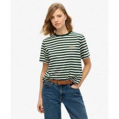 Koszulka jednokolorowa Country Club. Zielone koszulki sportowe damskie Superdry., bez wzorów, z bawełny, bez kołnierzyka, bez ramiączek. Za 126.30 zł.