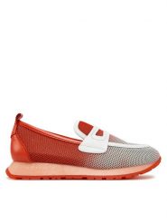 Hispanitas Półbuty BHV254043 Czerwony. Czerwone półbuty damskie Hispanitas, bez wzorów, z materiału, bez obcasa, na płaskiej podeszwie, bez zapięcia. Za 319.99 zł.