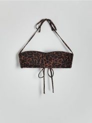 Góra od bikini - brązowy. Brązowe bikini damskie Reserved, l, bez wzorów. W wyprzedaży za 25.99 zł.
