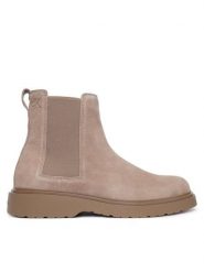 Calvin Klein Sztyblety Combat Ess Chelsea Boot Su YM0YM01372 Beżowy ciemny. Brązowe botki męskie Calvin Klein, bez wzorów, bez zapięcia. Za 649.99 zł.