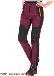 R.E.I.S. SLENDER-L - Spodnie ochronne do pasa, damskie 3 kieszenie softshell 4-kierunkowy stretch 94% poliester 6% elastan membrana TPU polar 100% pol. Brązowe spodnie materiałowe damskie R.E.I.S., l, bez wzorów, z elastanu. Za 106.15 zł.