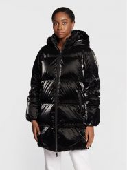 Tommy Hilfiger Kurtka puchowa Metallic WW0WW35935 Czarny Loose Fit. Czarne kurtki damskie Tommy Hilfiger, m, bez wzorów, z puchu, bez kaptura. Za 1,799.00 zł.
