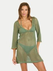 Banana Moon Sukienka plażowa Octavie Hayato MFU87 Zielony Regular Fit. Zielone sukienki damskie Banana Moon, na plażę, l, bez wzorów, z bawełny, bez kołnierzyka, bez ramiączek. Za 429.99 zł.