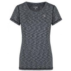 Damska koszulka sportowa Loap Marlie czarna. Czarne koszulki sportowe damskie ZSPORT, m, bez wzorów, bez kołnierzyka, bez ramiączek, do jazdy konnej. Za 186.99 zł.