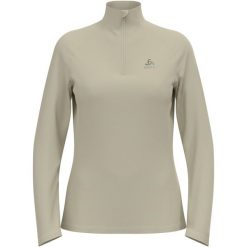 Bluza damska Odlo ESSENTIAL 1/2 ZIP Mid layer. Zielone bluzy sportowe damskie Odlo, bez wzorów, bez kaptura, do biegania. W wyprzedaży za 251.99 zł.