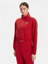 HUGO Bluza Dorata_B 50542972 Czerwony Loose Fit. Czerwone bluzy damskie Hugo, s, bez wzorów, z bawełny, bez kaptura. Za 329.99 zł.