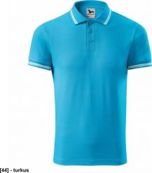 MALFINI Urban 219 - ADLER - Koszulka polo męska, 200 g/m, 35% poliester, 65% bawełna, - turkus S. Koszulki polo męskie Malfini, m, bez wzorów, z bawełny, bez ramiączek. Za 44.55 zł.