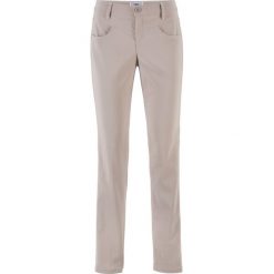 Spodnie ze stretchem wyszczuplające STRAIGHT bonprix kamienisty. Spodnie materiałowe damskie marki DOMYOS. Za 74.99 zł.
