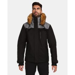 Męska kurtka zimowa Kilpi ALPHA-M. Czarne kurtki sportowe męskie Kilpi, na zimę, m, bez wzorów, z puchu, trekkingowe. Za 680.25 zł.