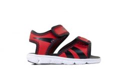 Buty sandały dla dziewczynki REEBOK WAVE GLIDER na rzepy. Czerwone sandały dziewczęce Reebok, z materiału, bez zapięcia. Za 81.00 zł.