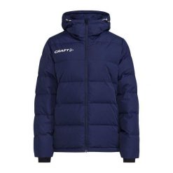 Damska kurtka puchowa Craft Evolve. Czarne kurtki damskie Craft, na zimę, xs, bez wzorów, z dzianiny, bez kaptura. Za 932.60 zł.