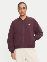 New Balance Kurtka bomber WJ43511 Brązowy Regular Fit. Brązowe kurtki damskie New Balance, s, bez wzorów, z syntetyku, bez kaptura. Za 309.99 zł.
