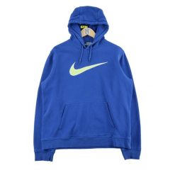 Męska bluza z kapturem fioletowa. Fioletowe bluzy męskie Nike, l, bez wzorów, z materiału, z kapturem. Za 68.12 zł.