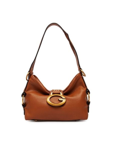 Guess Torebka Camden Mini HWBB93 08720 Brązowy. Brązowe torebki do ręki damskie Guess, z aplikacjami, ze skóry, bez dodatków. Za 493.99 zł.