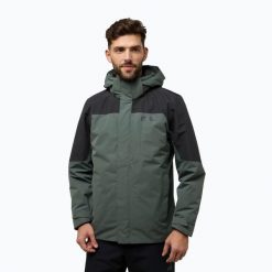 Kurtka 3w1 męska Jack Wolfskin Romberg 3In1. Zielone kurtki męskie Jack Wolfskin, m, bez wzorów, trekkingowe. Za 1,129.00 zł.