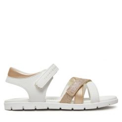 Sandały Tommy Hilfiger. Białe sandały dziewczęce Tommy Hilfiger, bez zapięcia. Za 189.99 zł.