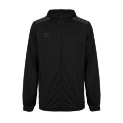 Bluza dresowa zapinana na zamek błyskawiczny Umbro. Czarne bluzy męskie Umbro, bez wzorów, z dresówki, bez kaptura. Za 352.00 zł.
