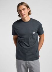 MESKA KOSZULKA LEE WW POCKET TEE WASHED BLACK 112364587. Czarne t-shirty męskie Lee, s, bez wzorów, bez kołnierzyka. Za 79.99 zł.