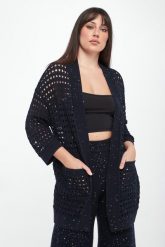 Kardigan damski ażurowy JOSEPH RIBKOFF. Kardigany damskie Joseph Ribkoff, s, w ażurowe wzory. Za 919.00 zł.