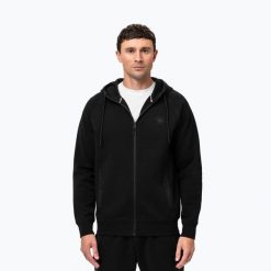 Bluza męska Pitbull Dogwood Hooded Zip Sweatshirt. Czarne bluzy sportowe męskie PITBULL, l, bez wzorów, z bawełny, bez kaptura, na fitness i siłownię. Za 309.99 zł.