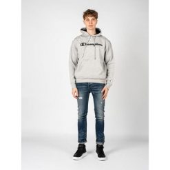 Bluza trekking męska Hoodie. Szare bluzy męskie Champion, m, bez wzorów, z bawełny, bez kaptura. Za 208.00 zł.
