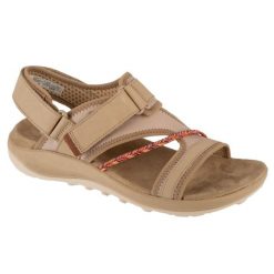 Sandały damskie, Terran 4 Backstrap W Sandal. Brązowe obuwie sportowe damskie Merrell, bez wzorów, ze skóry, trekkingowe. Za 349.99 zł.
