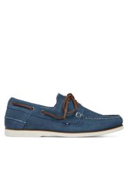 Tommy Hilfiger Półbuty FM0FM05387 Niebieski. Niebieskie półbuty na co dzień męskie Tommy Hilfiger, ze skóry, bez zapięcia. Za 489.99 zł.