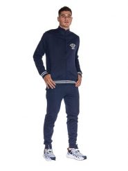 Bluza z pełny zamek błyskawiczny na co dzień. Szare bluzy męskie LEONE 1947 APPAREL, xs, bez wzorów, z dresówki, bez kaptura. Za 168.36 zł.