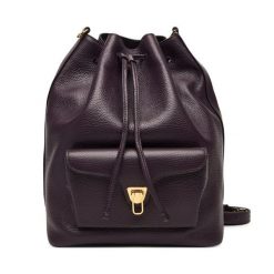 Torebka Coccinelle. Fioletowe torebki do ręki damskie Coccinelle, bez wzorów, bez dodatków. Za 1,599.00 zł.