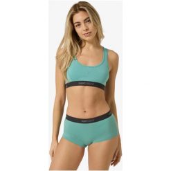 Bokserki sportowe damskie SUPER.NATURAL W Tundra175 Boyfriend Hipster. Zielone bokserki damskie super.natural, m, bez wzorów, z jersey. Za 199.99 zł.