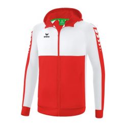 Kurtka treningowa z kapturem Erima Six Wings. Białe kurtki sportowe męskie Erima, xl, bez wzorów, do piłki ręcznej. W wyprzedaży za 239.00 zł.