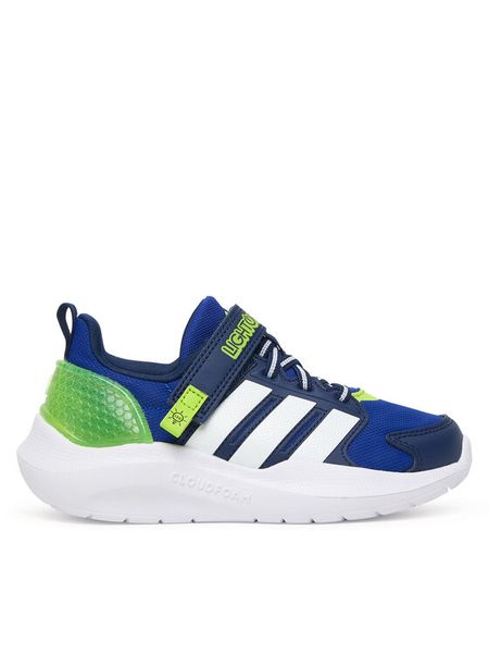 Adidas Sneakersy Lightorama JQ4158 Granatowy. Niebieskie buty sportowe dziewczęce Adidas, bez wzorów, z materiału, bez zapięcia. Za 182.99 zł.