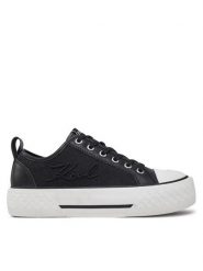 KARL LAGERFELD Trampki Kampus Max III KL60611F Czarny. Czarne trampki i tenisówki damskie KARL LAGERFELD, bez wzorów, z materiału, bez zapięcia. Za 459.99 zł.