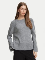 Marella Sweter Emme by Marella Arcadia 2625366312 Szary jasny Regular Fit. Szare swetry damskie Marella, s, bez wzorów, bez kołnierzyka, bez ramiączek, bez kaptura. Za 719.99 zł.