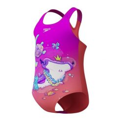 Strój kąpielowy dla dzieci Speedo Digital Printed Diva. Czerwone stroje kąpielowe dla dziewczynek Speedo, bez wzorów. Za 161.10 zł.