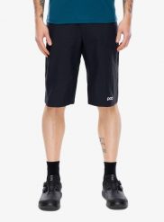 Spodenki rowerowe POC Motion Shorts - uranium black M. Czarne szorty męskie POC, l, bez wzorów, z materiału, klasyczne. Za 368.99 zł.