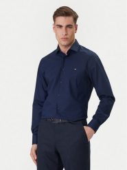 Tommy Hilfiger Koszula MW0MW43122 Granatowy Regular Fit. Niebieskie koszule męskie Tommy Hilfiger, m, bez wzorów, z bawełny, bez kołnierzyka, bez ramiączek. Za 369.99 zł.