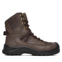 Trzewiki Hunter. Brązowe botki męskie Hunter, bez wzorów, bez zapięcia. Za 349.99 zł.