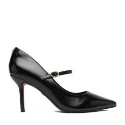 Szpilki Nine West. Czarne szpilki damskie Nine West, bez wzorów, bez obcasa, bez zapięcia. Za 249.99 zł.