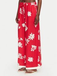 Seafolly Spodnie materiałowe Mayflower 55737-PA Czerwony Wide Leg. Czerwone spodnie materiałowe damskie Seafolly, xl, bez wzorów, z materiału. Za 514.99 zł.
