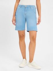 BRAX Bermudy - Maine B Kobiety niebieski, 40. Niebieskie szorty damskie Brax, na lato, bez wzorów, eleganckie. Za 379.95 zł.