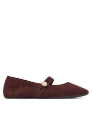 Tory Burch Baleriny 184681 Brązowy. Brązowe baleriny damskie Tory Burch, bez wzorów, ze skóry, bez obcasa. Za 1,354.00 zł.