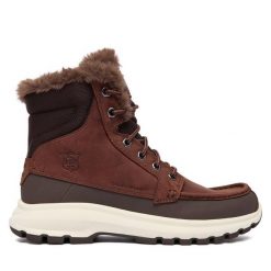 Śniegowce Helly Hansen. Brązowe śniegowce i trapery męskie Helly Hansen, bez zapięcia. Za 759.99 zł.