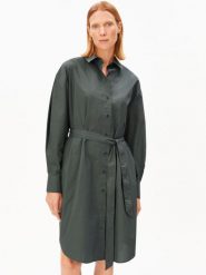 ARMEDANGELS Bluzka - Baryłkowy rękaw Poplin Kobiety Bawełna szary, L. Szare bluzki damskie ARMEDANGELS, l, bez wzorów, z bawełny, eleganckie, bez kołnierzyka, bez ramiączek. Za 479.95 zł.