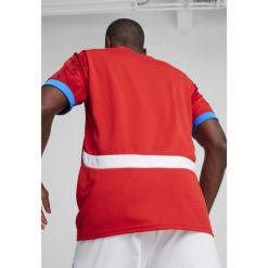 Męska koszulka domowa reprezentacji Czech w piłce nożnej 2024 PUMA. Czerwone koszulki sportowe męskie Puma, m, bez wzorów, bez kołnierzyka, bez ramiączek, do piłki nożnej. W wyprzedaży za 359.00 zł.
