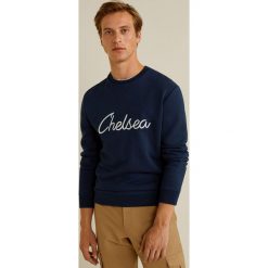 Mango Man - Bluza Chelsea. Brązowe bluzy męskie Mango Man, z aplikacjami, z bawełny. Za 139.90 zł.