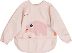 Śliniak z rękawami Tiny Farm 6-18 m pudrowy róż. Czerwone śliniaki dla dzieci Done by deer, bez wzorów. Za 99.00 zł.