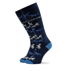 Skarpety długie Horka. Niebieskie skarpety damskie Horka, bez wzorów. Za 49.99 zł.